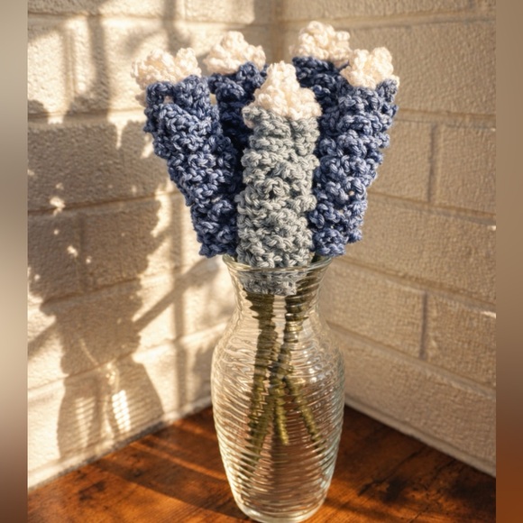 Handmade Other - 6 handmade Crochet Bluebonnets